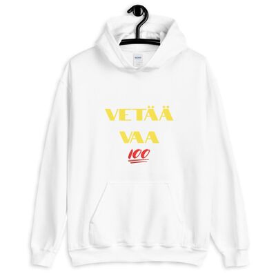 Vetää Vaa Huppari - White - 4XL