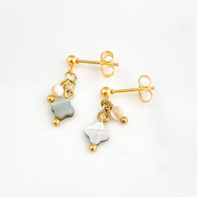 Double clover earrings