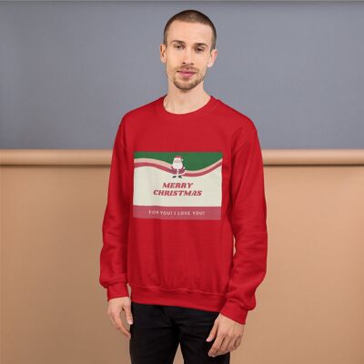 Merry Christmas Sweatshirt - Red - L