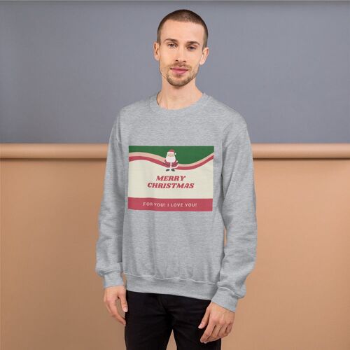 Merry Christmas Sweatshirt - Sport Grey - S