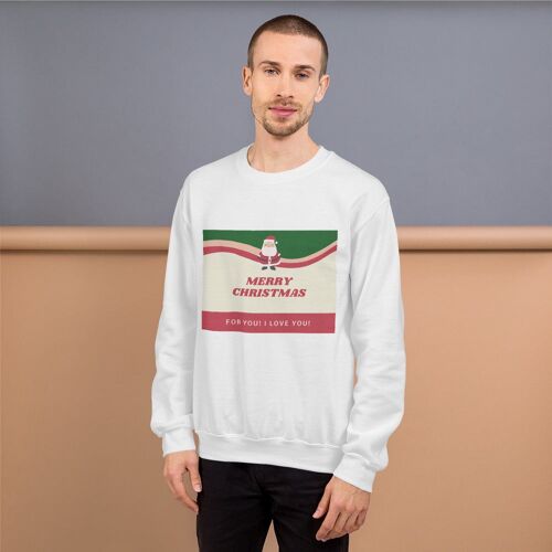 Merry Christmas Sweatshirt - White - XL