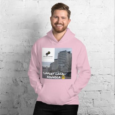 SUPPORT YOUR LOCAL KOUVOLA HUPPARI (support local Kouvola lisätekstillä) - Light Pink - S