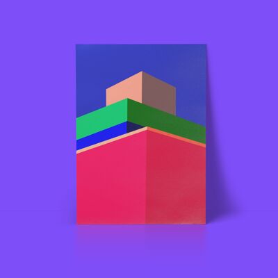Barbican Geometrics: Tait Building Print (A3)