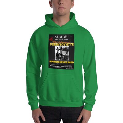 PERINTÖYHTYE & HORSMANKUKKA BAND huppari - Irish Green - 2XL