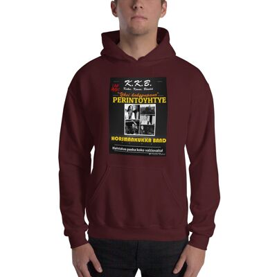 PERINTÖYHTYE & HORSMANKUKKA BAND huppari - Maroon - 2XL