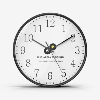 Horloge murale silencieuse à quartz de qualité sans tic-tac, 10'' 1