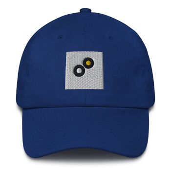 Casquette en coton 3D puff made in USA - Bleu Royal