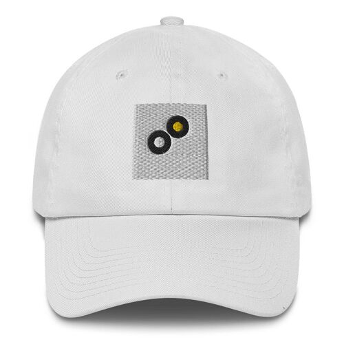 Cotton Cap 3D puff made in USA - White