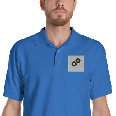 Embroidered Polo Shirt - Royal - XL