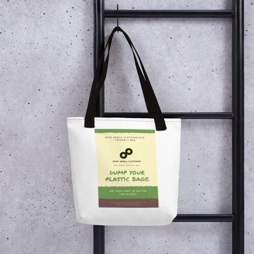 Eco friendly tote bag max 20 kg (44lbs) weight - Black