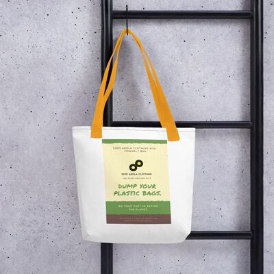 Eco friendly tote bag max 20 kg (44lbs) weight - Yellow