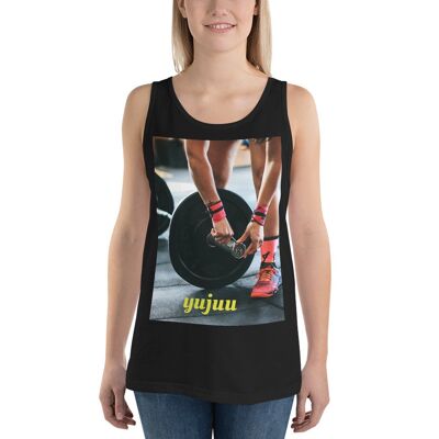 Unisex Tank Top yujuu entrenamiento - Black - M