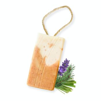 Savon de jardin Eves sur corde – Citronnelle, lavande et pin – 100 g de savon à froid sans palme – Fabriqué à la main au Royaume-Uni – Expédition le jour même – Adapté aux végétaliens – Savon aux huiles essentielles 3