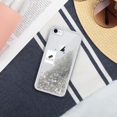 Liquid Glitter Phone Case - Silber - iPhone 7/8