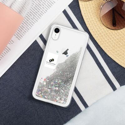 Liquid Glitter Phone Case - Silber - iPhone XR