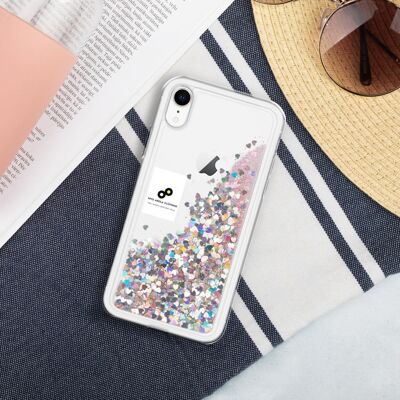 Coque de téléphone Liquid Glitter - Rose - iPhone XR