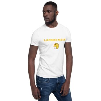 T-shirt unisexe à manches courtes LA PRISA MATA! - Blanc - M 2