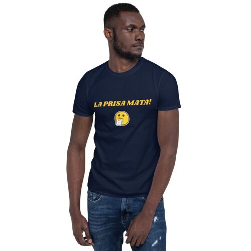 Short-Sleeve Unisex T-Shirt LA PRISA MATA! - Navy - 2XL