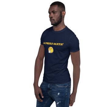 T-shirt unisexe à manches courtes LA PRISA MATA! - Bruyère foncée - M 7