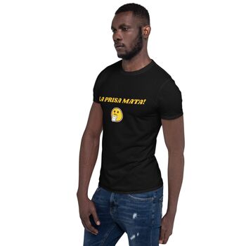 T-shirt unisexe à manches courtes LA PRISA MATA! - Gris Sport - L 5