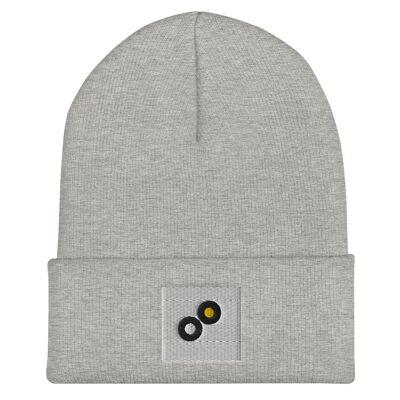 Gorro con vuelta - Gris jaspeado