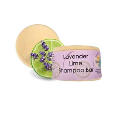 Champú en barra Lavender Lime Classic - Sin sulfatos - Apto para veganos - Apto para todo tipo de cabello - Envase compostable