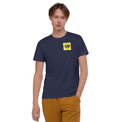 Unisex Organic Cotton T-Shirt la prisa mata - French Navy Heather - XL