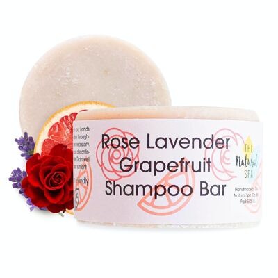 Shampoing à la rose et au pamplemousse