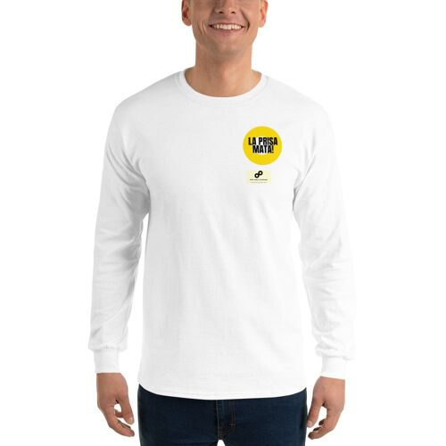 Men’s Long Sleeve Shirt la prisa mata - White - S