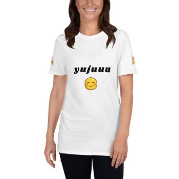 T-shirt Yujuu feliz - Blanc - 2XL 2