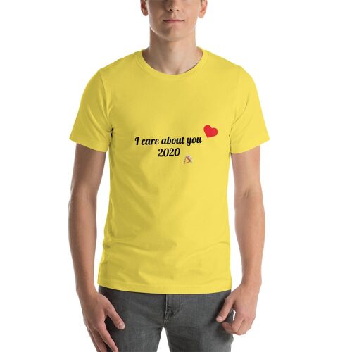 I care about you T-Shirt - Yellow - S