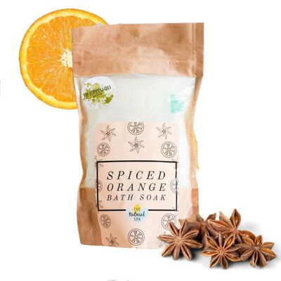 Spiced Orange Bath Soak -  Epsom salt essential oil and avocado oil