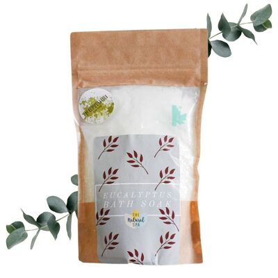 Eucalyptus Bath Soak - Epsom salt essential oil and avocado oil
