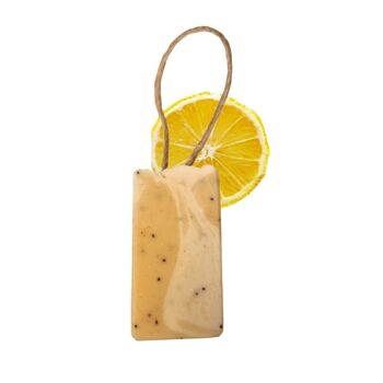 Savon sorbet au citron sur une corde - 100 g de savon à froid sans palme - Fabriqué à la main au Royaume-Uni - Expédition le jour même - Vegan Friendly - Savon aux huiles essentielles 4
