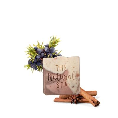 Mulled Wine Soap bar - Juniper, Cinnamon, Clementine, Patchouli - 100g Palm Free Cold Process Soap - Handcrafted in the UK - Same day dispatch - Vegan Friendly - Essential oil soap