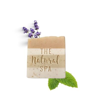 Matcha Mysteries Soap Bar - Lavender Peppermint - 100g Palm Free Cold Process Soap - Handcrafted in the UK - Same day dispatch - Vegan Friendly - Essential oil soap