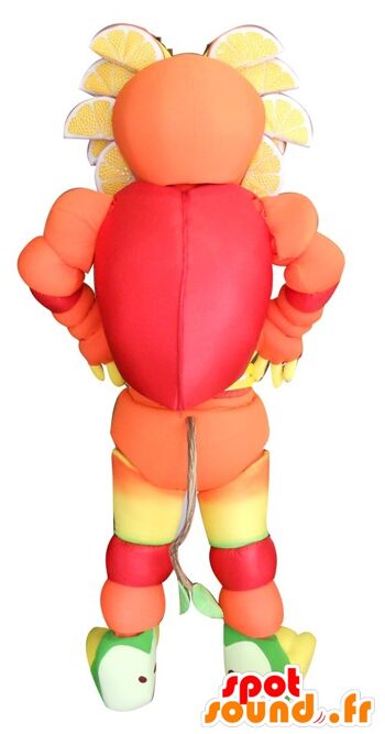 Costume de mascotte fruitée multicolore personnalisable. 2