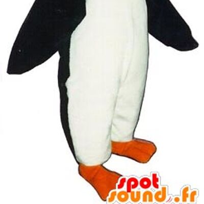Costume de mascotte personnalisable de pingouin, de manchot très réaliste.
