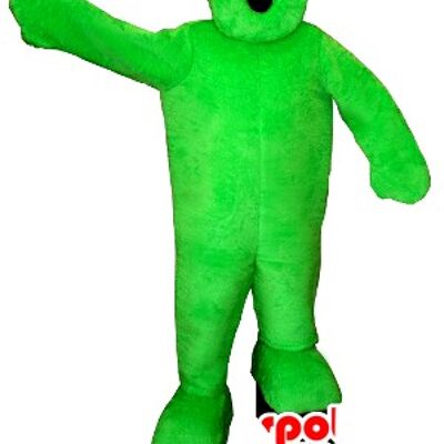 Costume de mascotte personnalisable de bonhomme vert, de prise électrique.