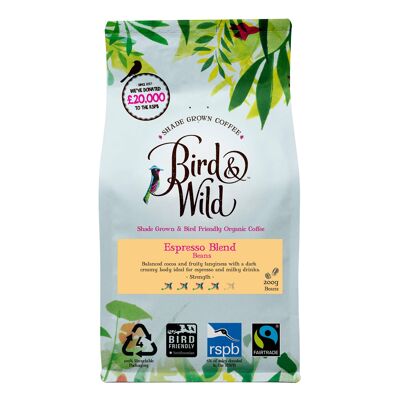 Bird & Wild Coffee Dark Roast (Case of 6 x 200g Bags)