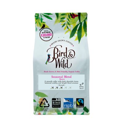Bird & Wild Coffee Torréfaction moyenne (boîte de 6 sacs de 200 g)
