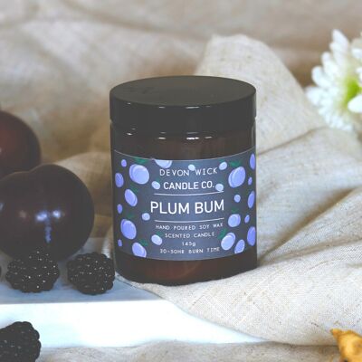 Plum Bum Soy Wax Candle