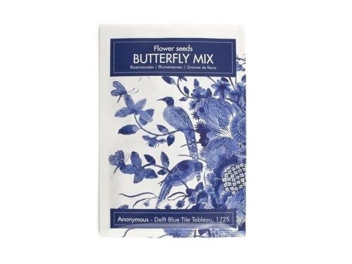 Fower seeds, Delft Blue bird, butterfly mix