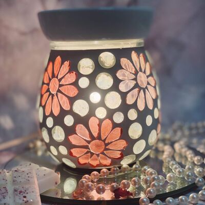 Pink Floral Ceramic Electric Wax Melter