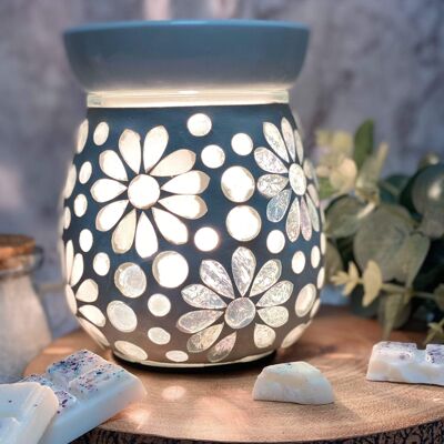 Pearl Floral Ceramic Electric Wax Melter