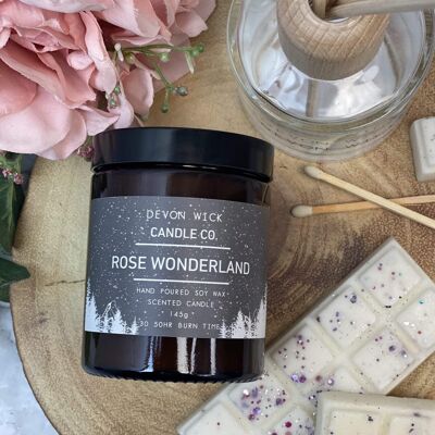 Rose Wonderland Soy Wax Candle