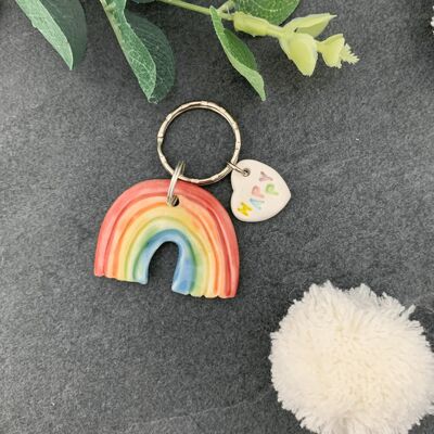 Rainbow Key Ring