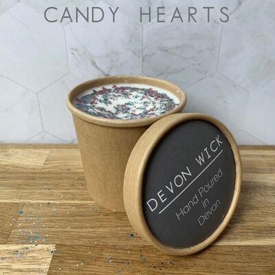 Candy Hearts Wax Melt Tub