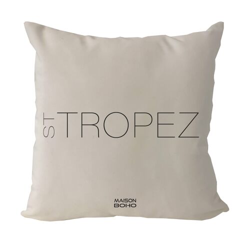 Maison Boho Cushion with filling St. Tropez White