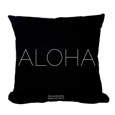 Maison Boho Cushion with filling Aloha Black